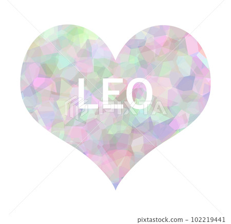 獅子座 LEO 心型 2 插圖/圖標 102219441