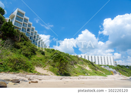 下田的碧海藍天和下田王子大飯店 102220120