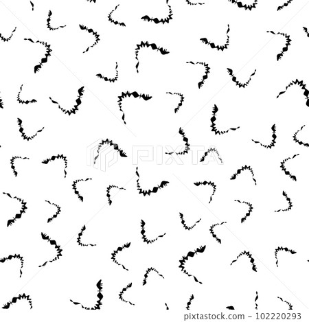 Abstract seamless background. Decorative pattern of black twisted shapes. Abstract seamless background. Decorative pattern of black twisted shapes. 102220293