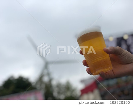 Beer at the music festival venue Beer at the music festival venue 102220390