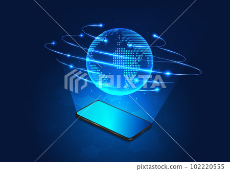 Smartphone technology showing globe Mobile media is a technology that is widely used all over the world as a means of helping businesses to communicate from anywhere using a network management Smartphone technology showing globe Mobile media is a technology that is widely used all over the world as a means of helping businesses to communicate from anywhere using a network management 102220555
