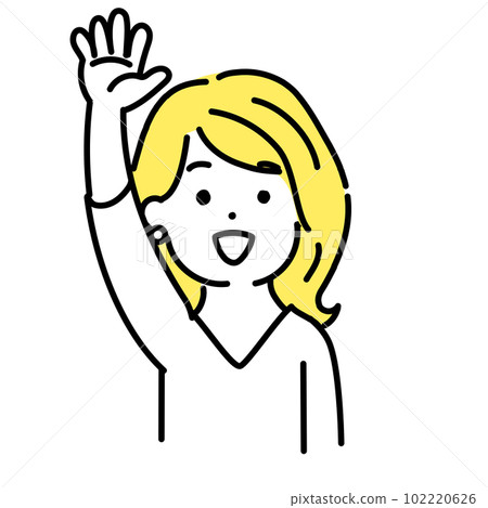 插圖系列的可愛的人。女性上班族。協議。 』 102220626