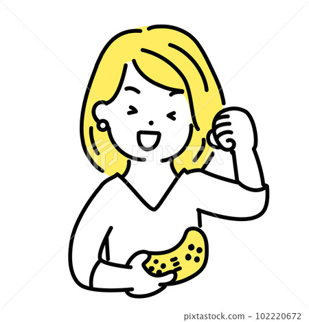 插圖系列的可愛的人。女性上班族。玩家。 』 插圖系列的可愛的人。女性上班族。玩家。 』 102220672