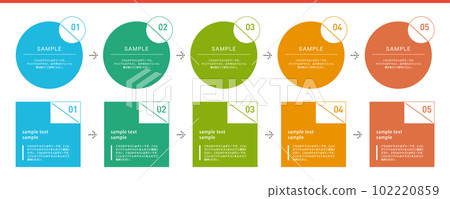 Infographic Two types of designs for features and summary Infographic Two types of designs for features and summary 102220859