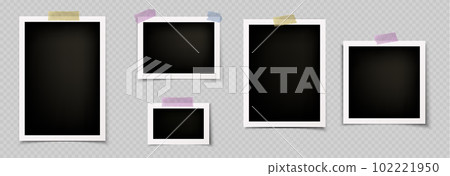 Photo frame collage template vector album mockup 102221950