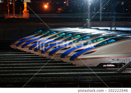 [E7 Series] Joetsu Shinkansen Nagano Shinkansen Vehicle Center [Night] 102222846