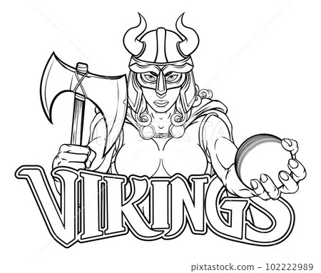 Viking Female Gladiator Cricket Warrior Woman Viking Female Gladiator Cricket Warrior Woman 102222989