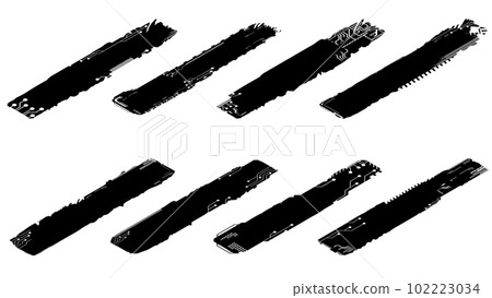 Set of Isometric silhouettes rectangular design elements in tech style isolated on white. Tech plates with copy space. 102223034