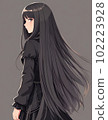 女孩轉身 3 AI 生成圖像 102223928