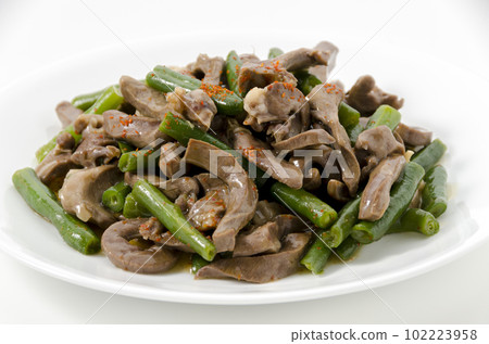 清炒豬心綠豆 102223958