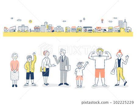 Diversity/diversity image City and people 102225229