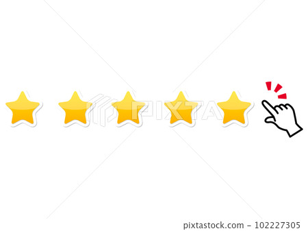 Five-level rating finger/review 102227305