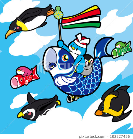 carp streamers and flying penguins carp streamers and flying penguins 102227436