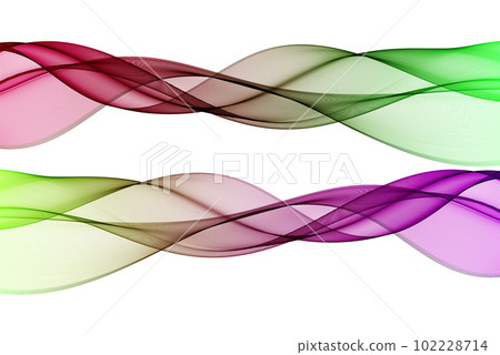 Abstract background of two wavy transparent waves on a white background Abstract background of two wavy transparent waves on a white background 102228714