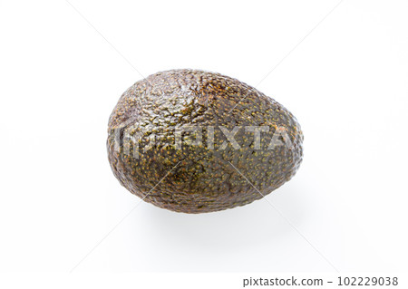 avocado, one; (white background) 102229038