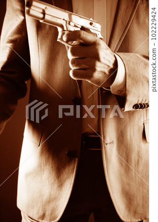 Retro secret agent gun 102229424