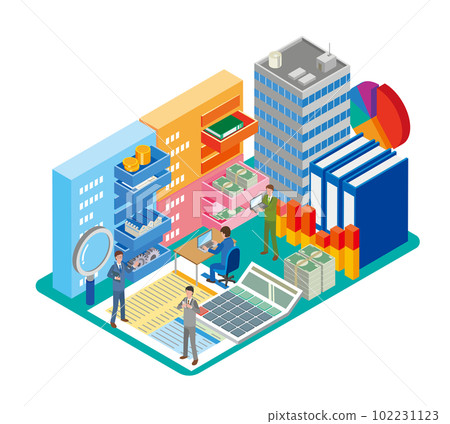 Balance sheet image illustration 102231123