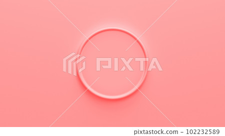 Pink circle on a pink background with copy space. Pink circle on a pink background with copy space. 102232589