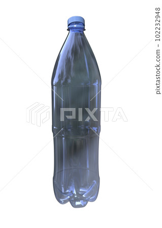 Empty plastic bottle, 3D illustration Empty plastic bottle, 3D illustration 102232948
