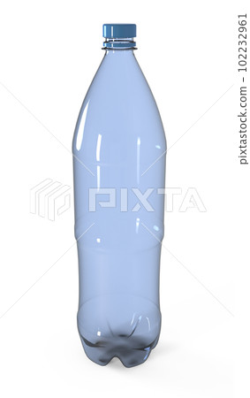 Empty plastic bottle, 3D illustration Empty plastic bottle, 3D illustration 102232961