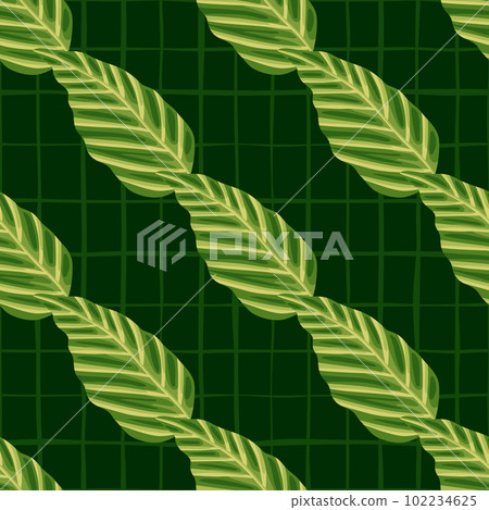 Decorative tropical palm leaves seamless pattern. Jungle leaf wallpaper. Exotic botanical texture. Decorative tropical palm leaves seamless pattern. Jungle leaf wallpaper. Exotic botanical texture. 102234625