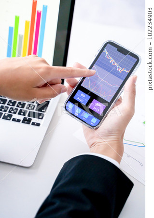 Businessman stock trading Businessman stock trading 102234903