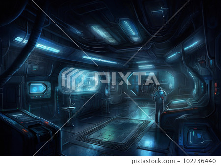 實驗室/SF空間動畫背景 102236440