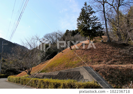 Toriyaguchi Kofun, a prefecturally-designated ruin at the foot of Mt. Nijo, Nara Prefecture 102236718