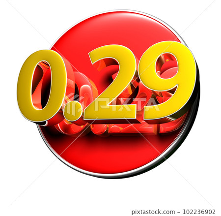 Number 0.29 3D. Number 0.29 3D. 102236902