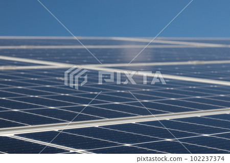 Solar panels and cells up close - modern energy. 102237374