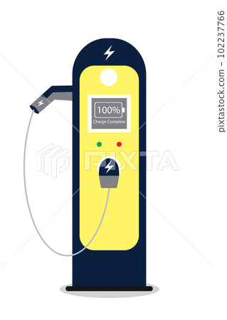 Electric charging station,isolated on white background 102237766