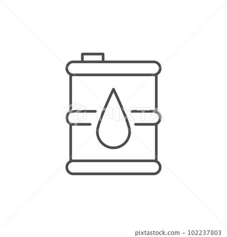 Oil barrel related vector linear 102237803