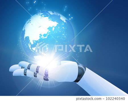 機器人手的形象 機器人手的形象 102240340