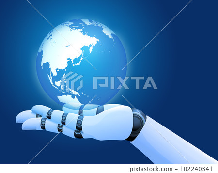 image of robot hand 102240341