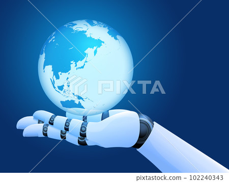 image of robot hand 102240343