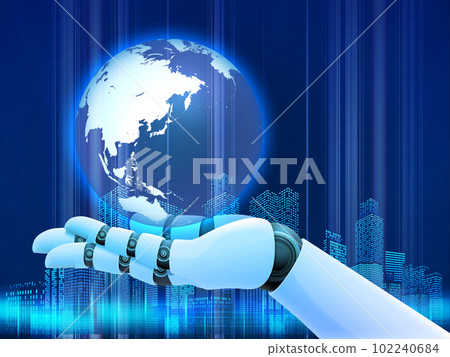 image of robot hand image of robot hand 102240684