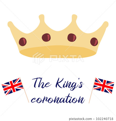 Poster or greeting card for celebrate coronation of Prince Charles of Wales becomes King of England Poster or greeting card for celebrate coronation of Prince Charles of Wales becomes King of England 102240718