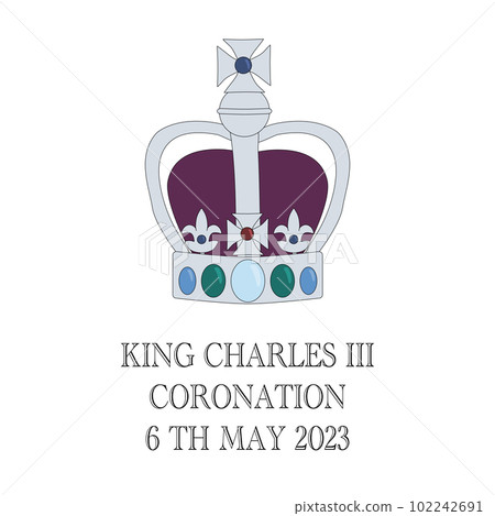 Crown for poster or greeting card, coronation of Prince Charles of Wales becomes King of England Crown for poster or greeting card, coronation of Prince Charles of Wales becomes King of England 102242691