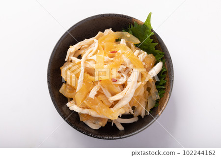 Chinese Jellyfish and Chicken Breast Aemono Chinese Jellyfish and Chicken Breast Aemono 102244162