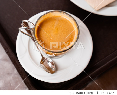 Popular Spanish coffee Cortado 102244587