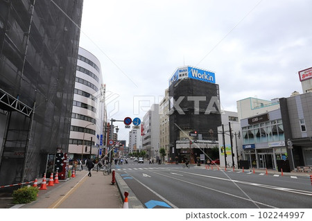 Iwate, Morioka, the townscape near the Odori 3-chome intersection 102244997