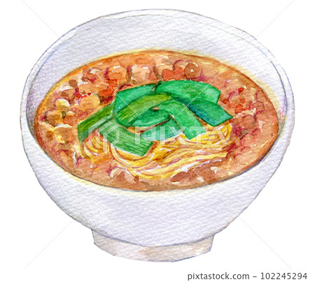 台灣拉麵水彩插圖 台灣拉麵水彩插圖 102245294
