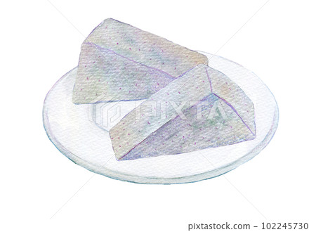 Konnyaku watercolor illustration hand-drawn illustration Konnyaku watercolor illustration hand-drawn illustration 102245730