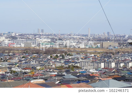 從草草壇池綠地遠眺府中和國分寺 102246371