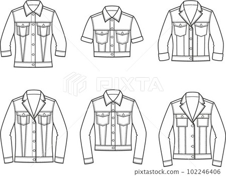 Womens jean jacket. Fashion CAD. 102246406