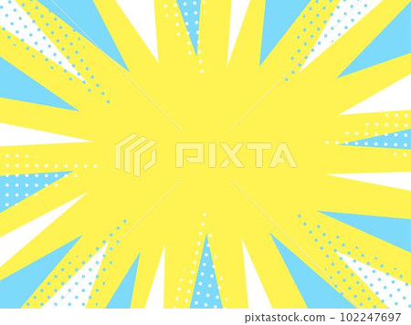 Concentrated lines in summery colors 102247697