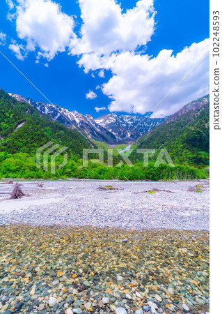 [風景]初夏的上高地[長野縣] 102248593