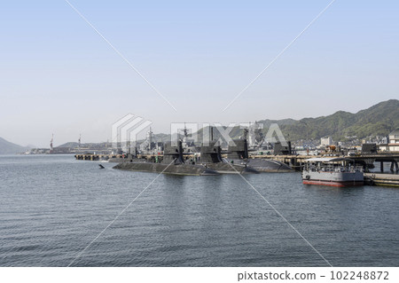 Port scenery seen from Kure City Park "Alley Karasukojima" Port scenery seen from Kure City Park "Alley Karasukojima" 102248872
