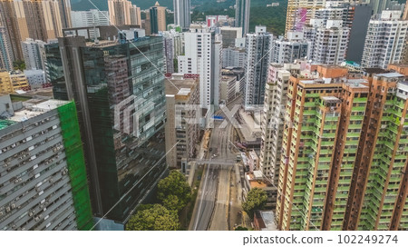 the landscape fo Castle Peak Rd, Kwai Chung April 30 2023 102249274