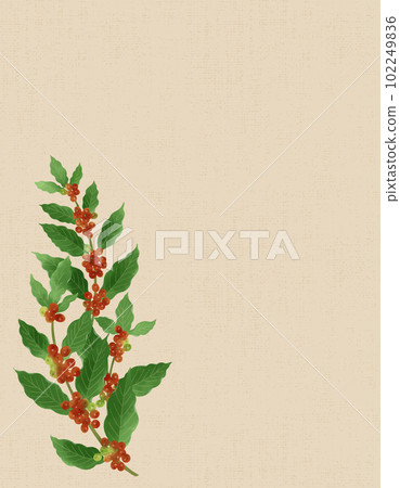 咖啡樹水彩插畫工藝板樣式-1 102249836